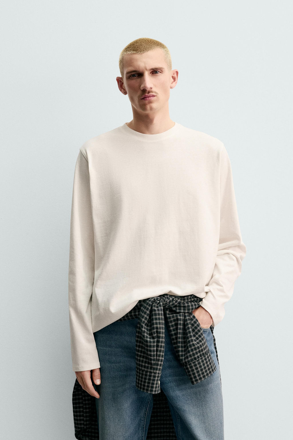MEDIUM WEIGHT ORIGINS LONG SLEEVE T-SHIRT - Zara фото 10