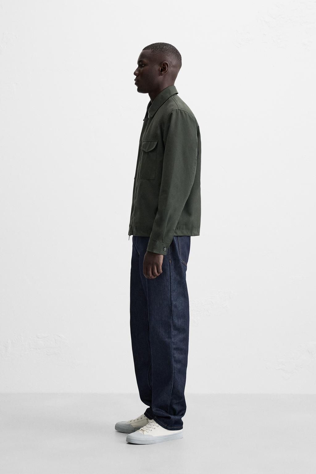 PADDED REGULAR FIT OVERSHIRT - Zara фото 4