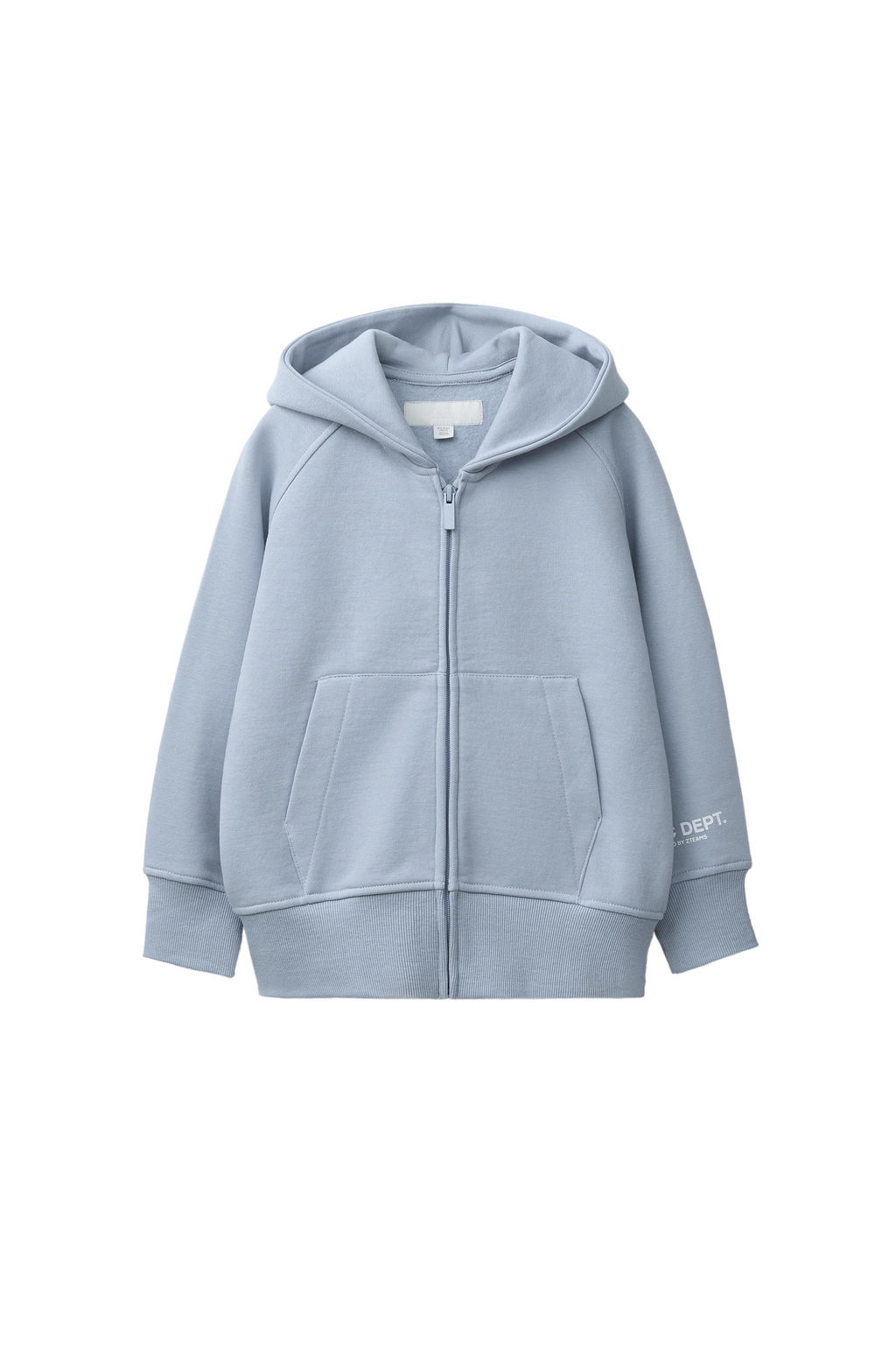 SUDADERA FELPA CAPUCHA / Azul claro - Zara фото 6