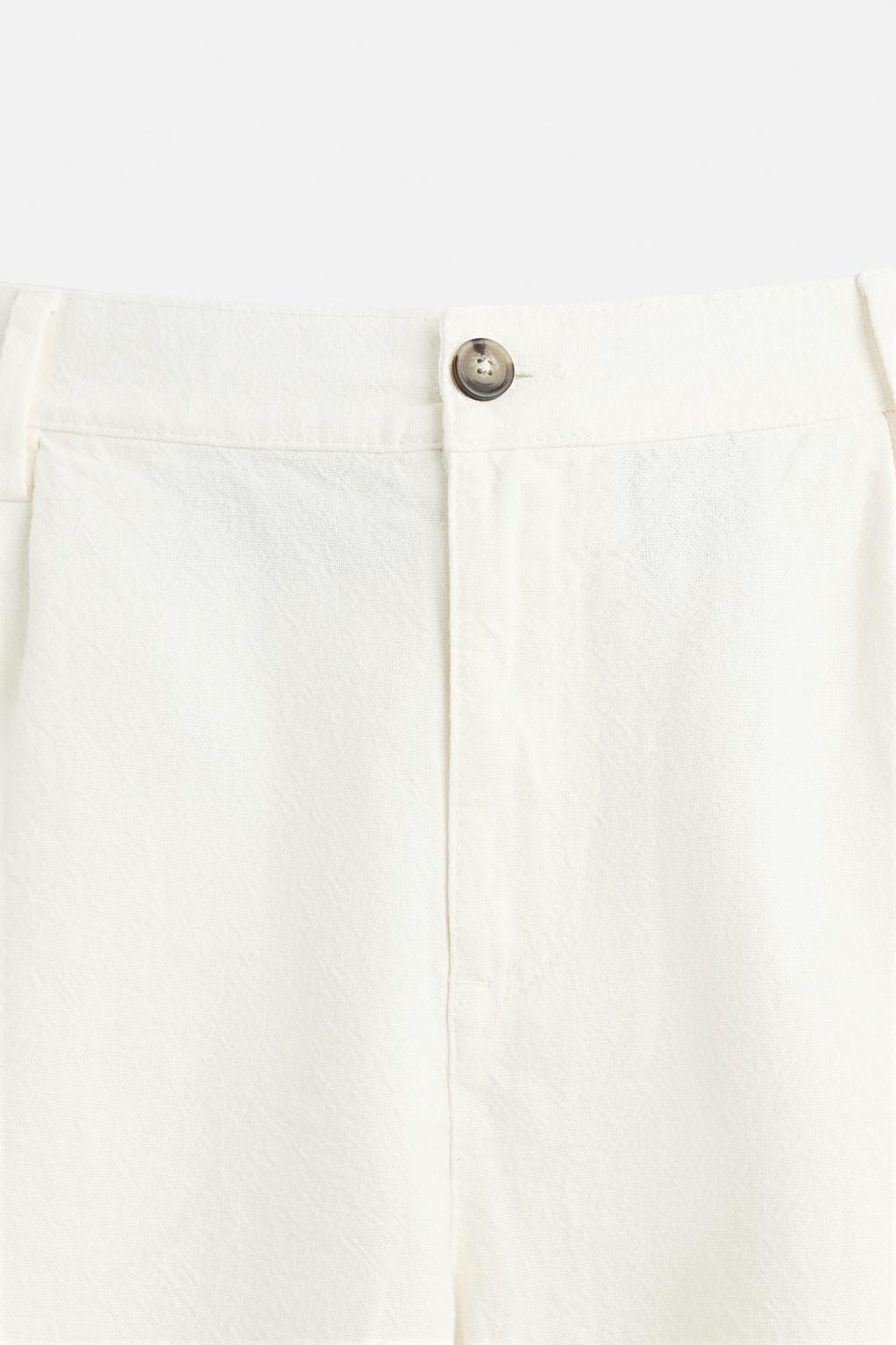 LINEN/COTTON BERMUDA SHORTS - Zara фото 8