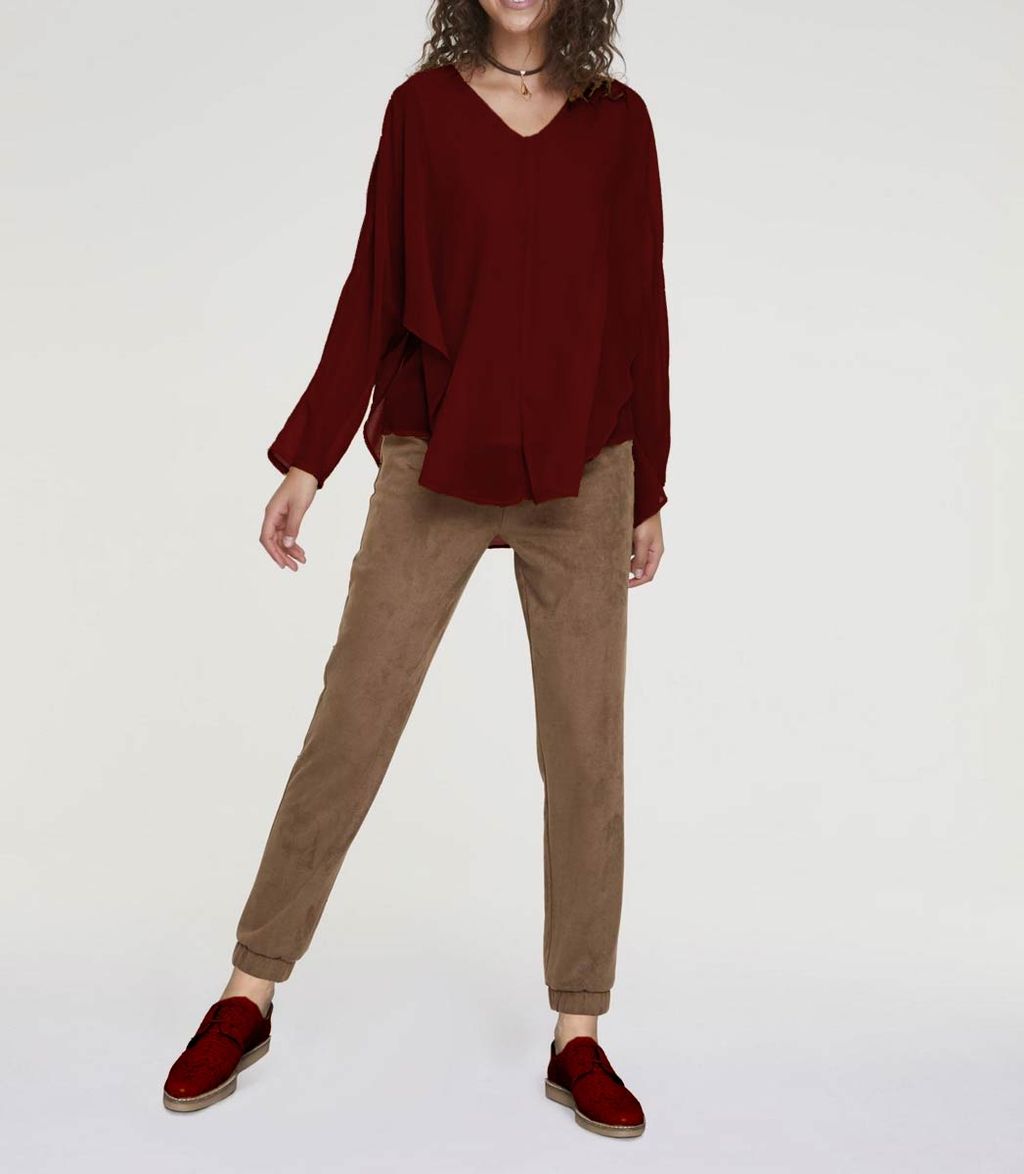 Блузка, бордовая - Heine фото 8