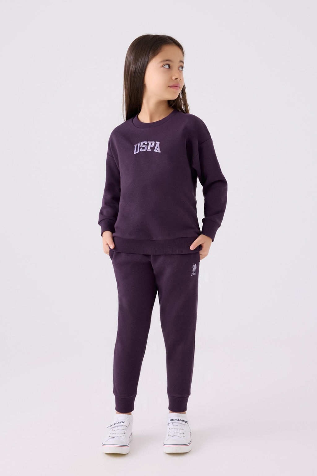 Фиолетовый пижамный комплект для девочки - U.s. polo assn фото 3