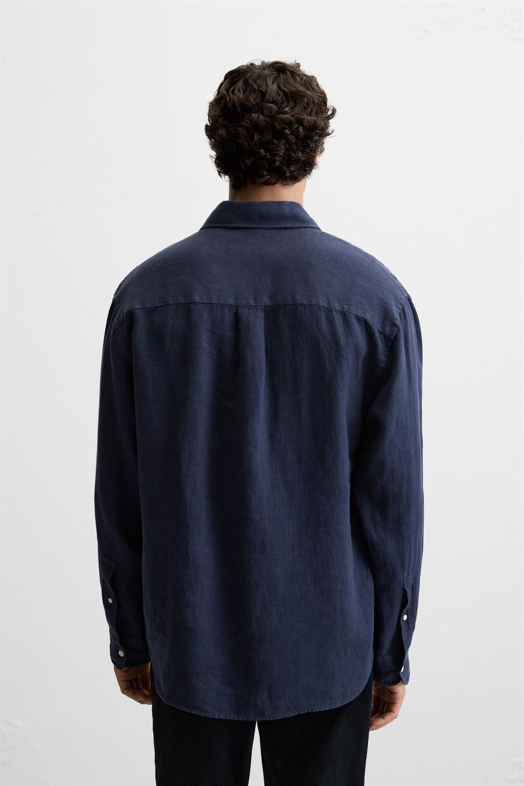 100% LINEN SHIRT - Zara фото 3