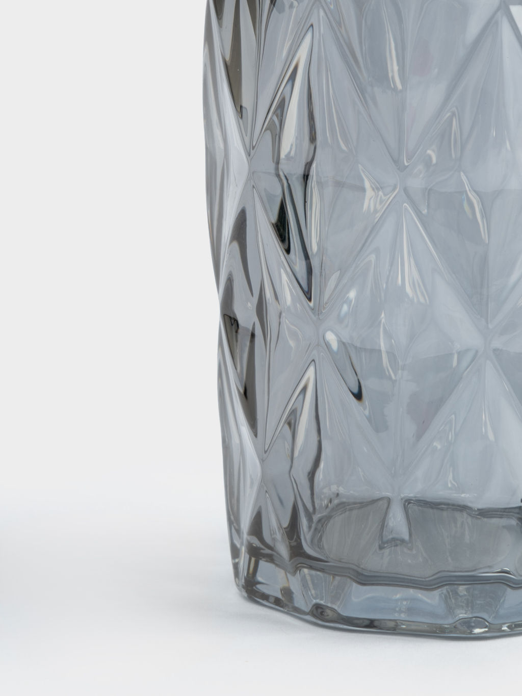 Стакан, 12 см, 340 мл, стекло, серый, Diamond color - Anna lafarg фото 5