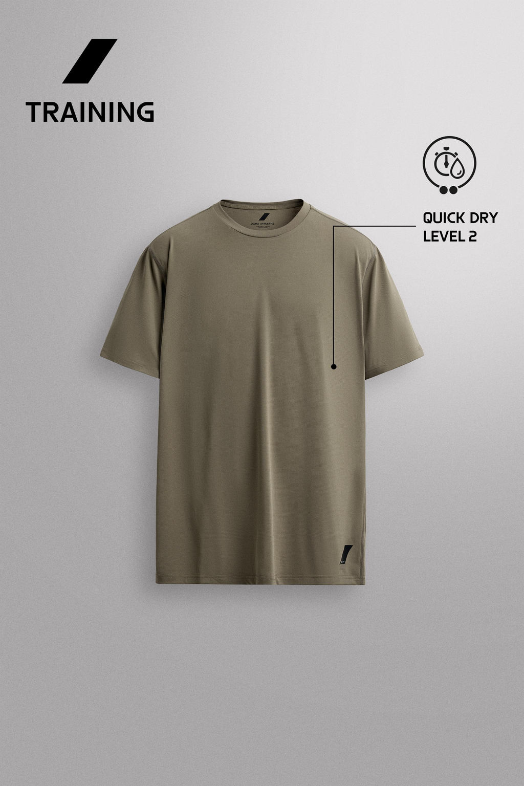 CAMISETA T?CNICA B?SICA / Verde medio - Zara фото 6