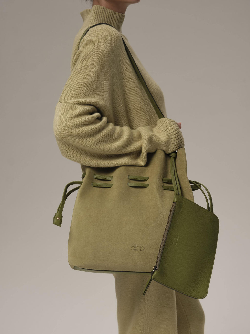 Замшевая сумка Eveline DBR 31143 киви