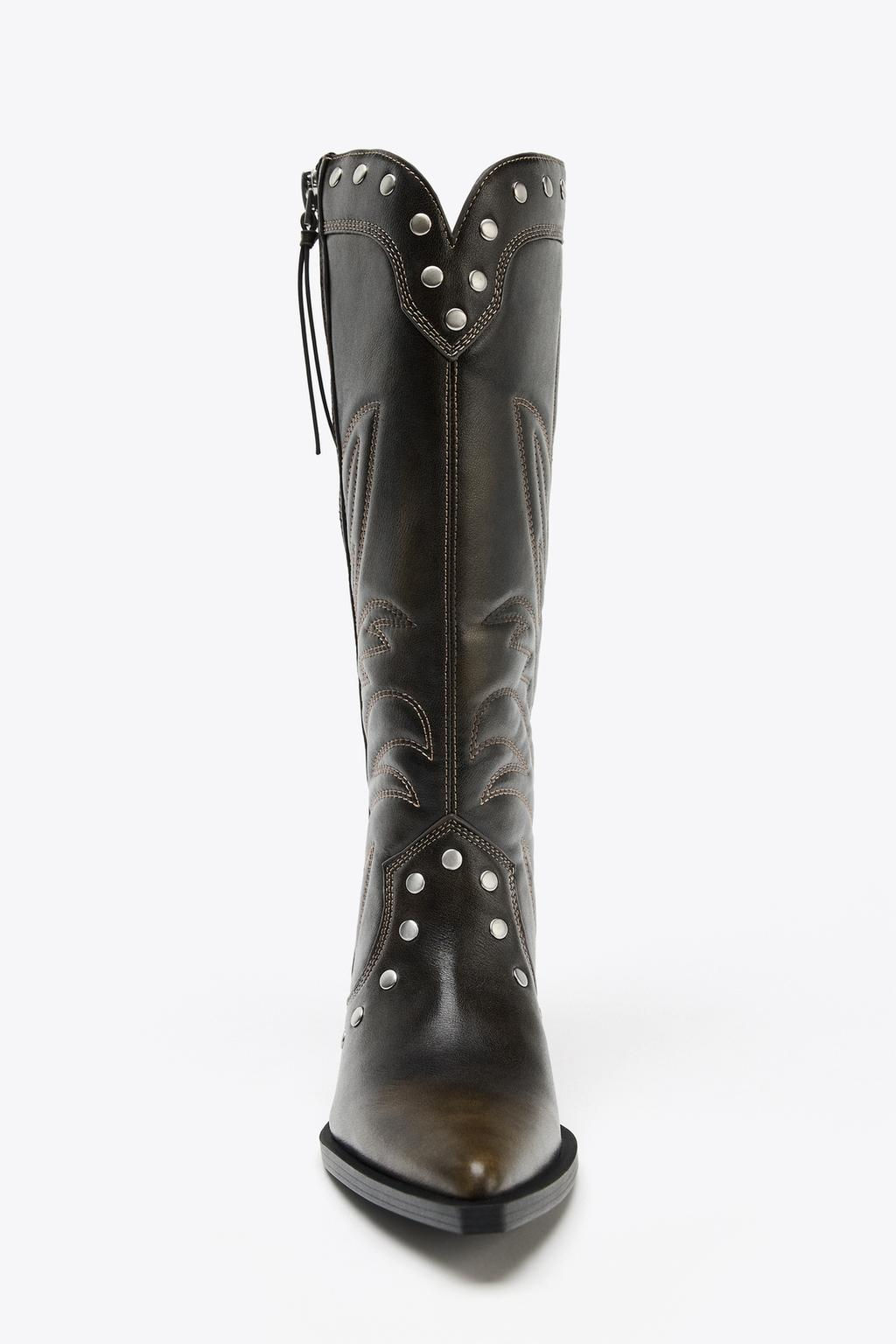 COWBOY STUDDED BOOTS - Zara фото 12