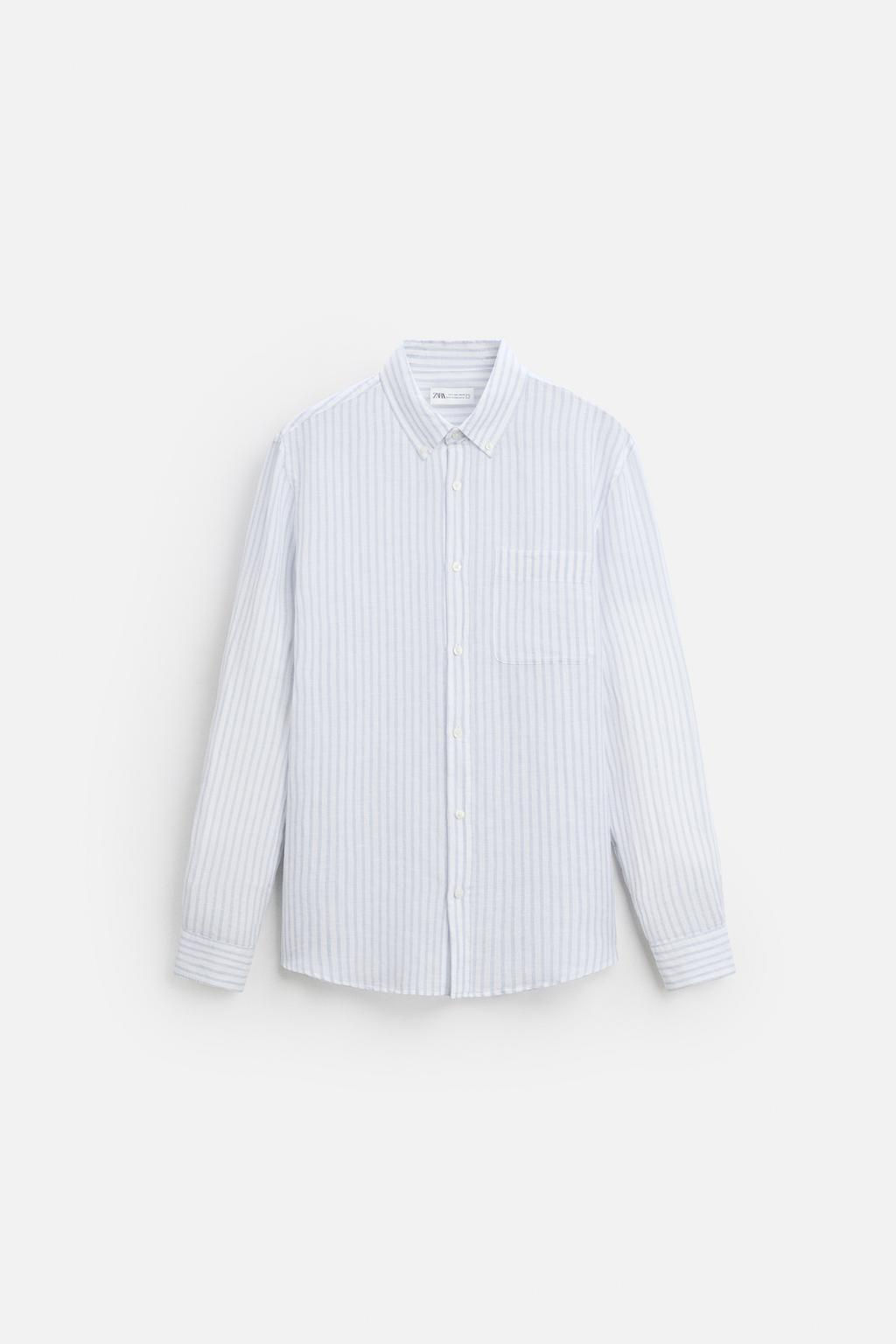 COTTON - LINEN SHIRT - Zara фото 38