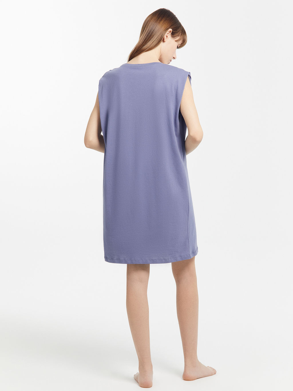 Туника женская домашняя в синем цвете с печатью - Mark formelle фото 6