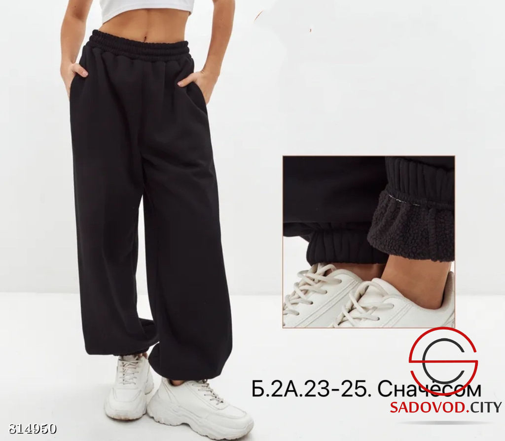 Штаны спортивные плотные с начёсом