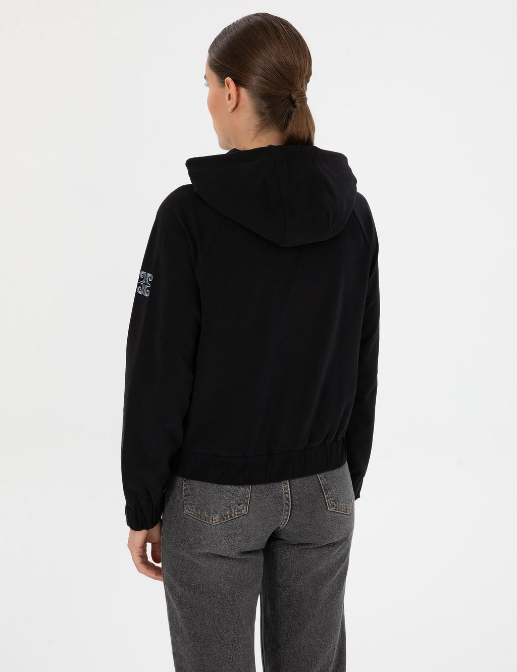 Siyah Comfort Fit Sweatshirt - Pierre cardin фото 5