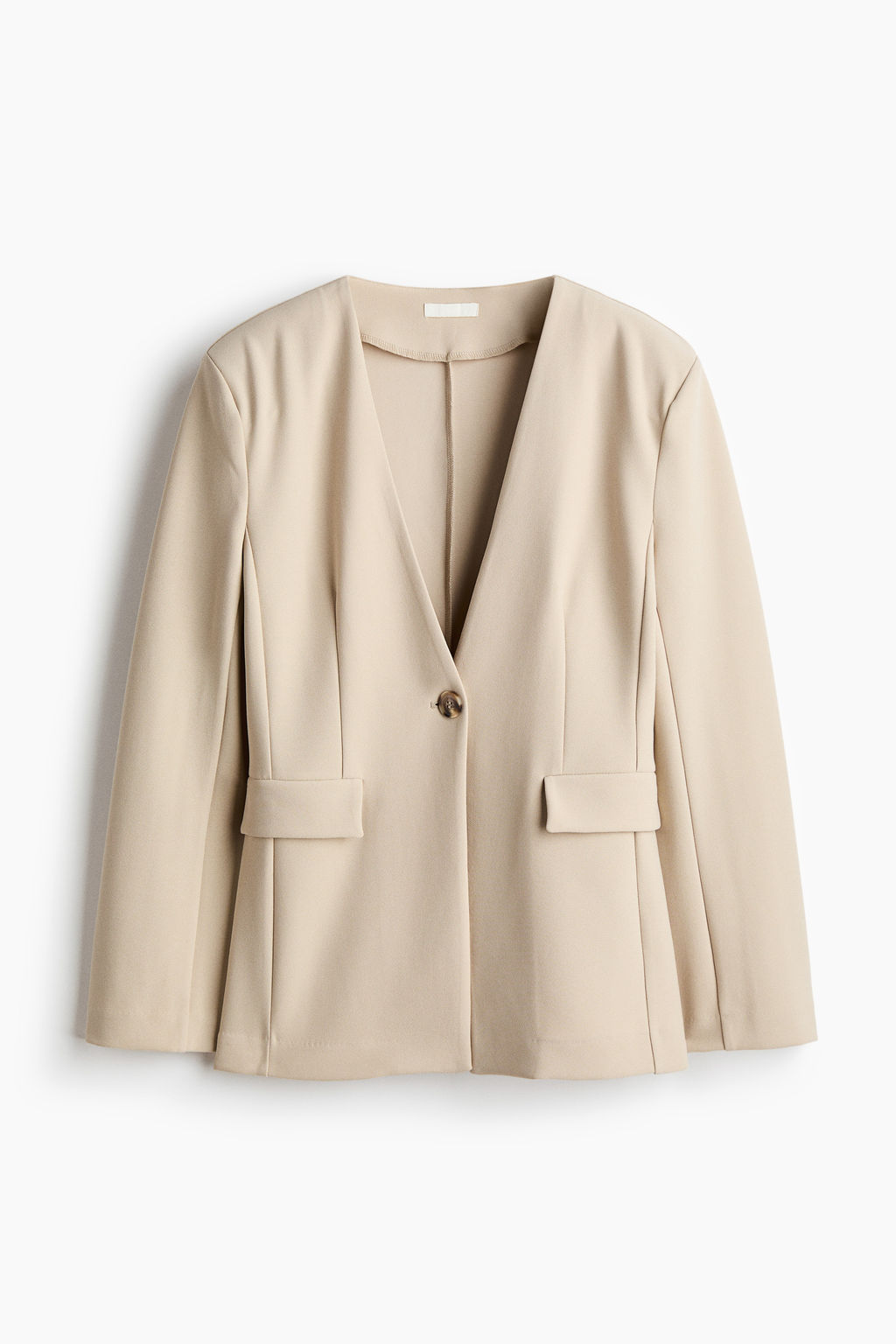 Blazer de punto sin cuello - H&m фото 3