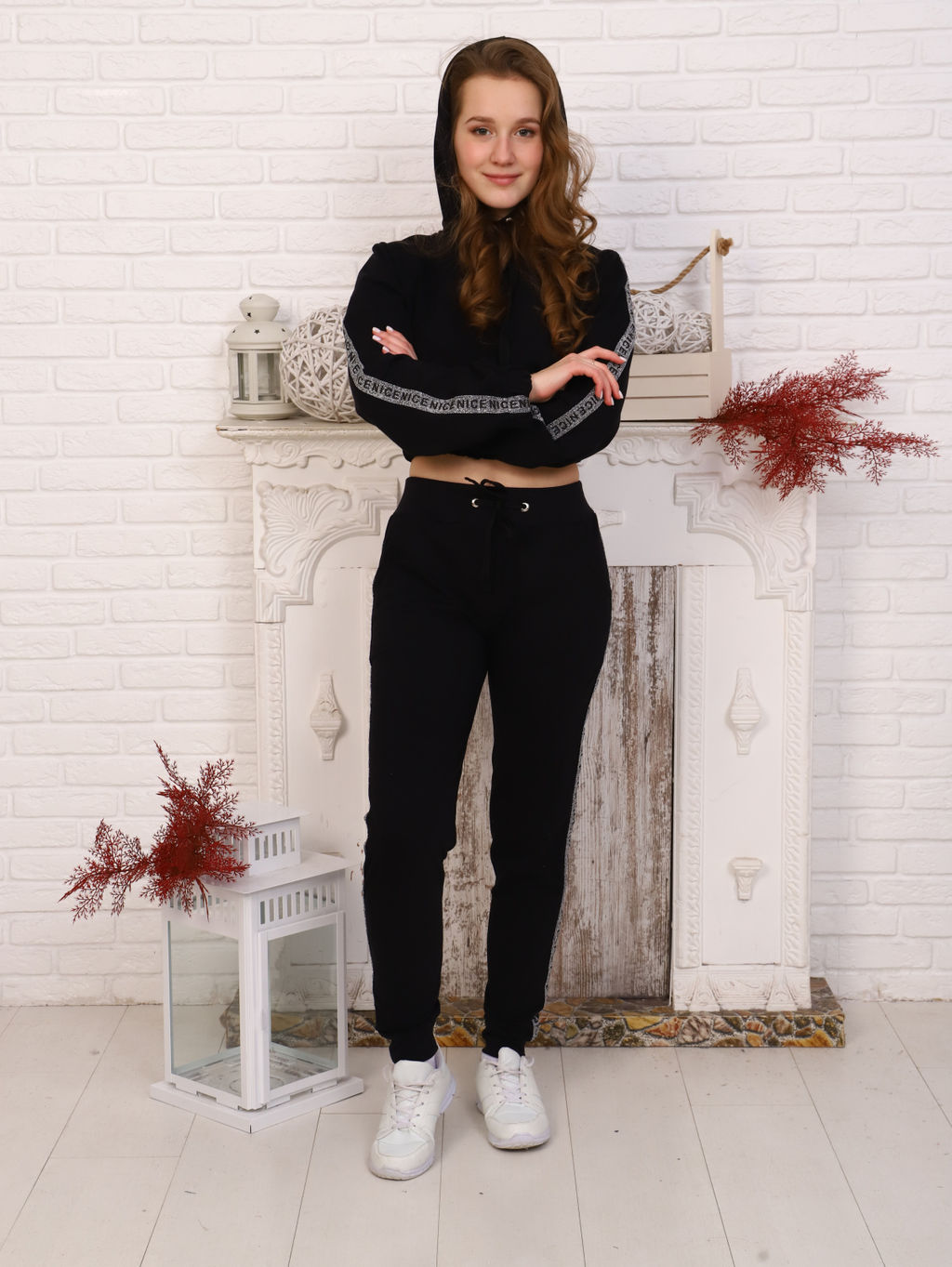 Толстовка "Мила" черный