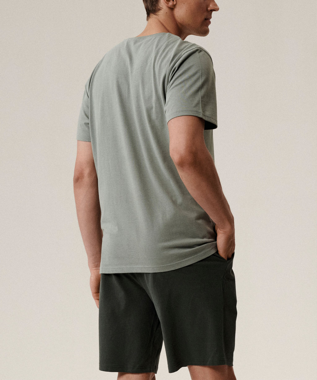 ATLANTIC NMP-396 Пижама мужская Wild светло-оливковый + темный хаки  фото 3