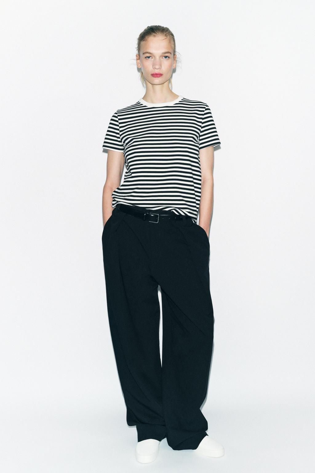 SHORT SLEEVE INTERLOCK T-SHIRT - Zara фото 12