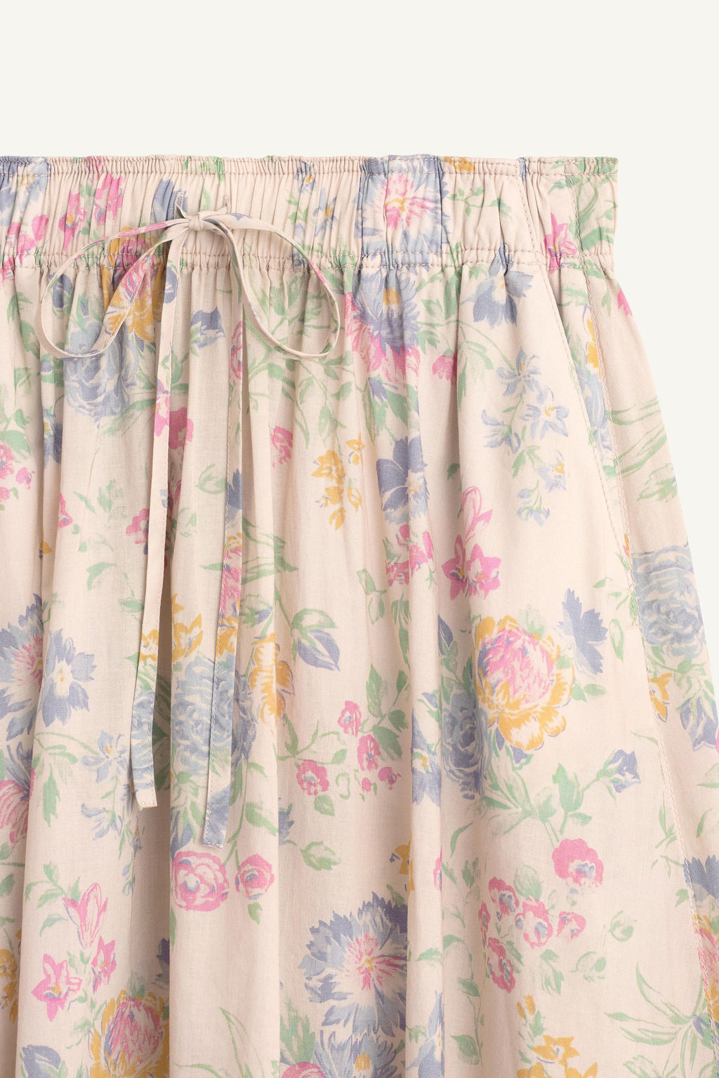 FLWRS SKRT CTTN / Crudo medio - Zara фото 7