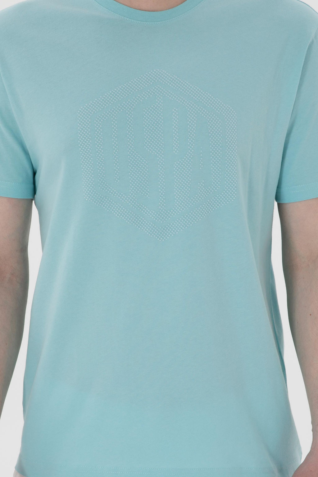 Erkek Regular Fit Bisiklet Yaka Aqua Ti__rt Sepette S_rpriz _ndirim - U.s. polo assn фото 6