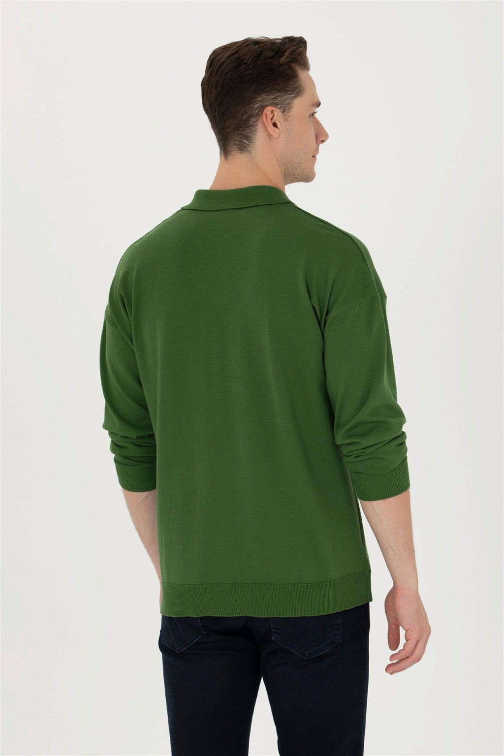 U. S. Polo Assn Мужской зеленый базовый свитер - U.s. polo assn фото 12