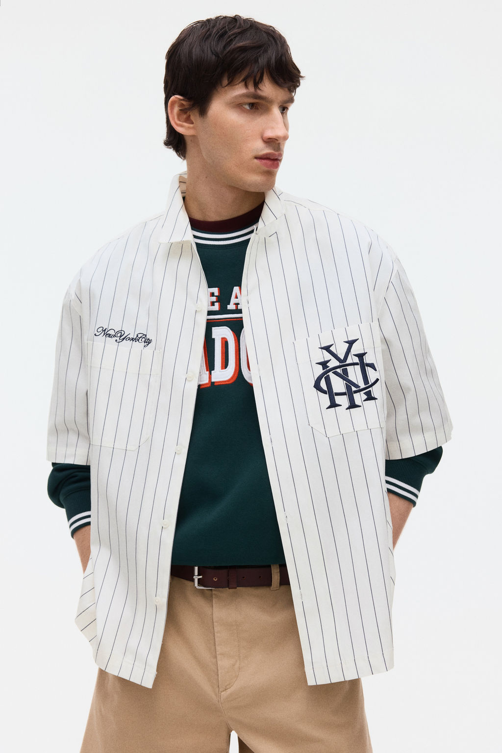 Camisa con motivo bordado Regular Fit - H&m фото 3