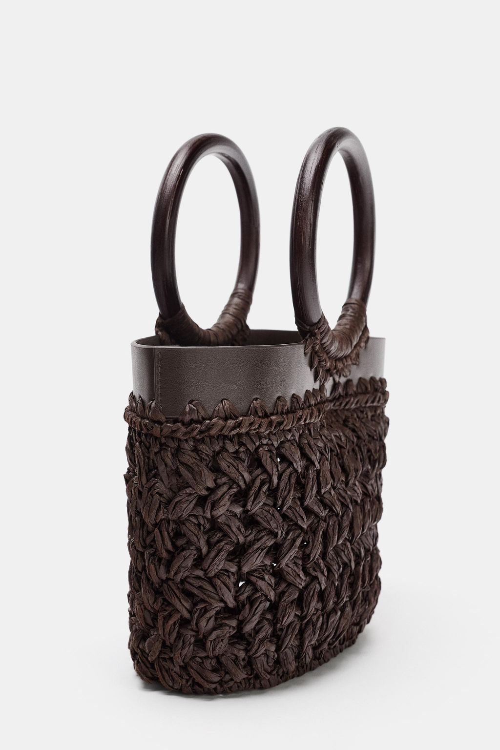 MINI CAPAZO RAFIA / Marr?n - Zara фото 5