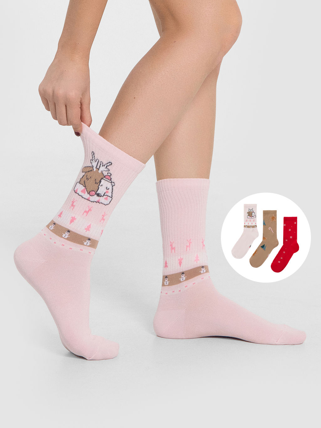 Цена за 5 пар! НОСКИ ЖЕНСКИЕ (3 пары) - Mark formelle фото 3