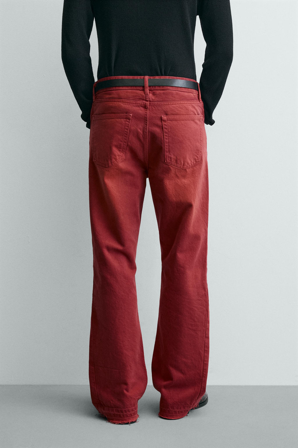 JEANS FLARE FIT / Rojo - Zara фото 3