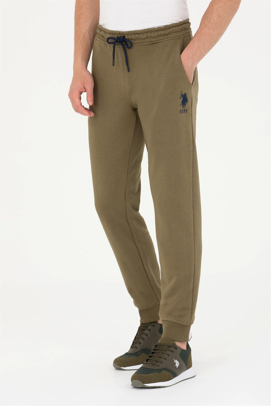 U. S. Polo Assn / Мужские спортивные штаны цвета хаки - U.s. polo assn фото 9