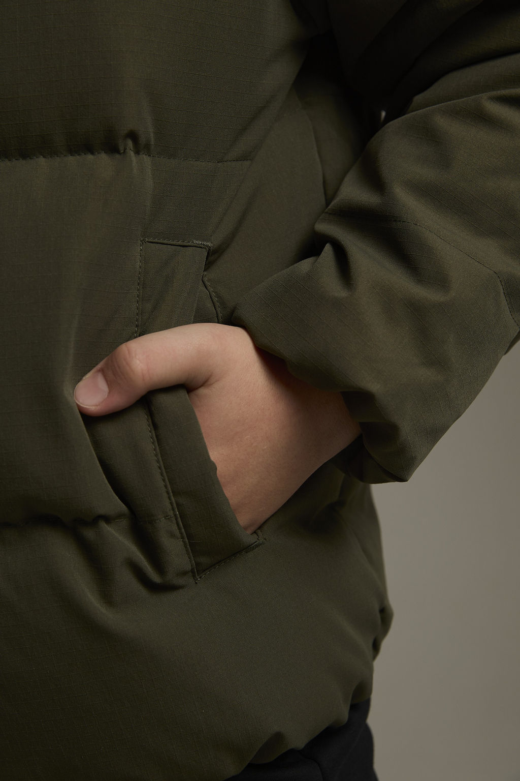 Пуховик короткий Зеленый Outdoor Down Jacket