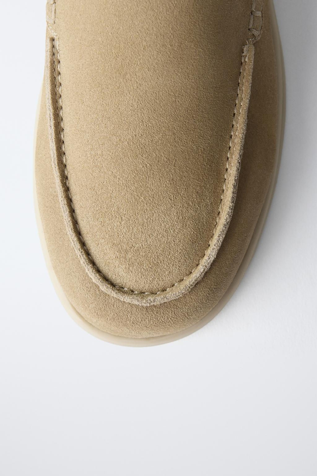 SPLIT SUEDE DECK SHOES - Zara фото 5