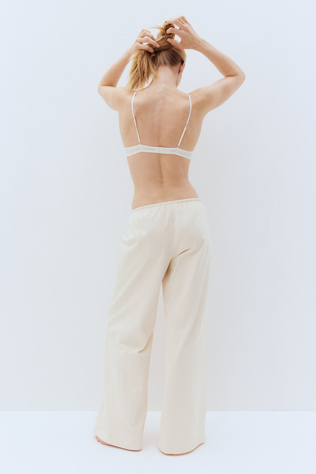 Pantalon amplio de punto