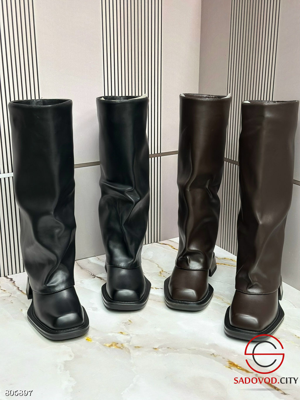 женские высокие сапоги осенние - Bruno фото 6