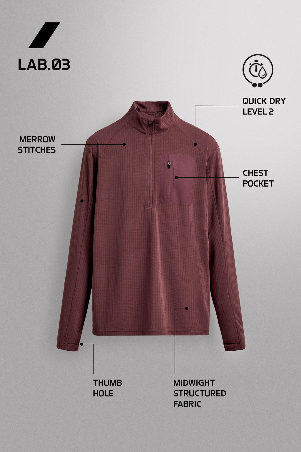 QUARTER-ZIP SWEATSHIRT WITH COMBINED POCKET - Zara фото 16