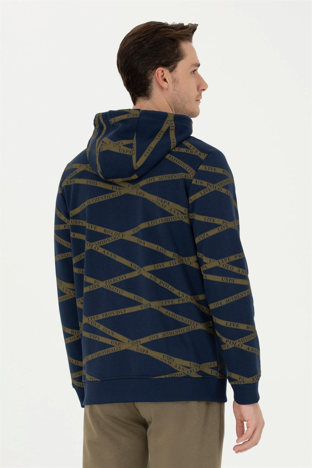 Мужской темно-синий вязаный кардиган Неожиданная скидка в корзине - U.s. polo assn фото 5