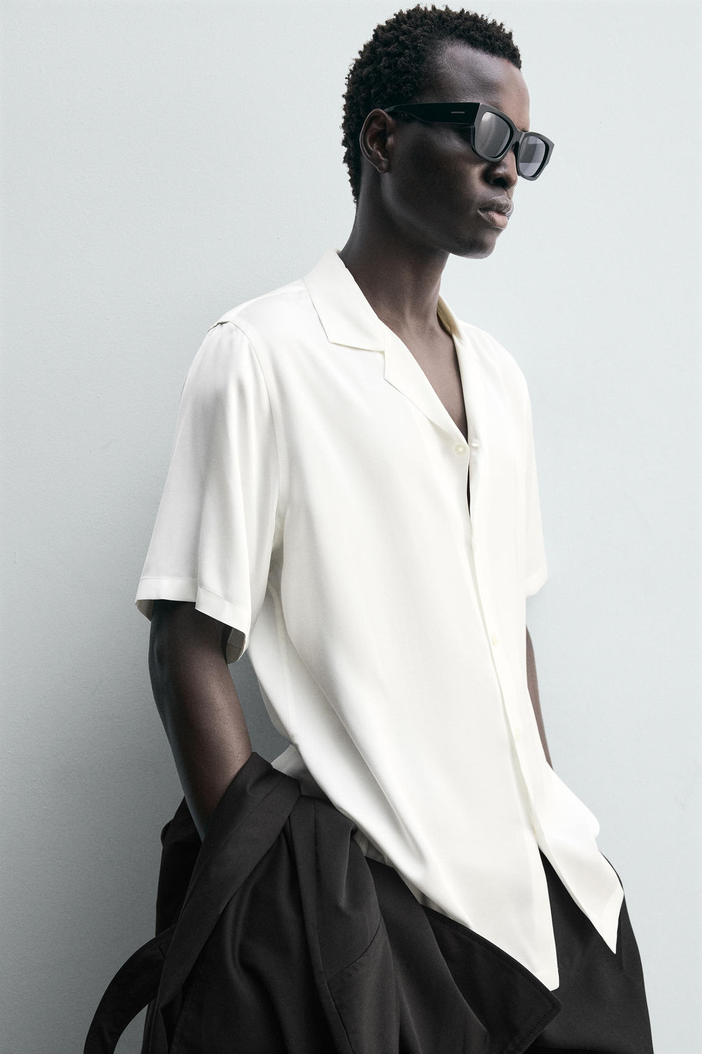 REGULAR FIT SATIN SHIRT - Zara фото 6