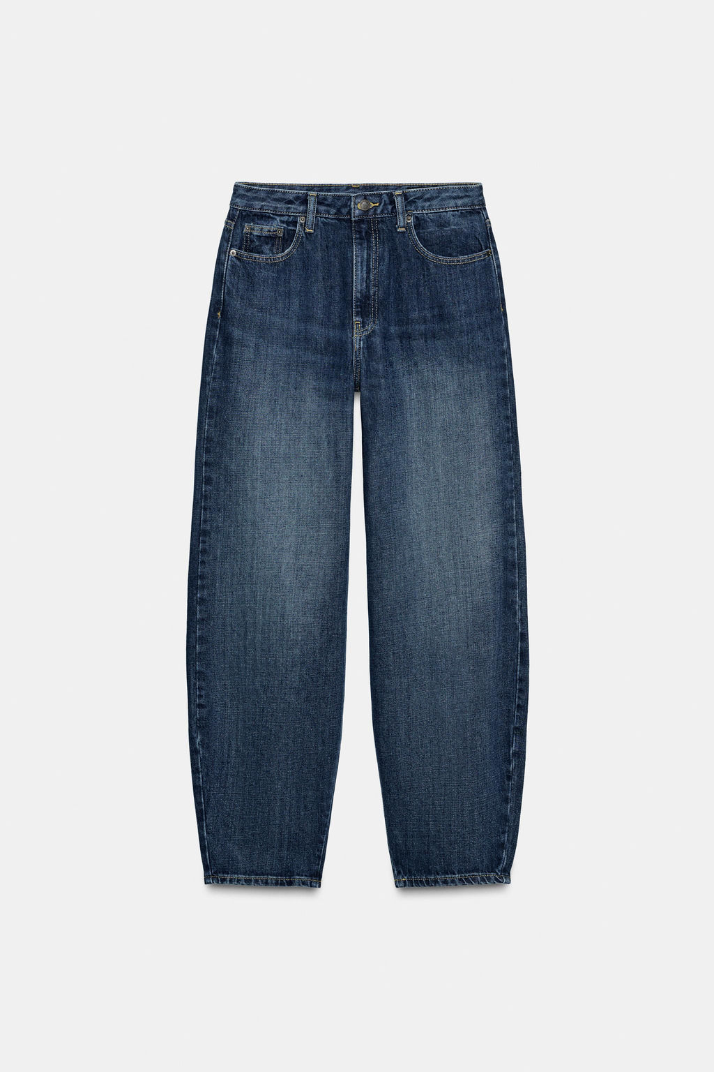 ZW COLLECTION BARREL MID-WAIST JEANS - Zara фото 7