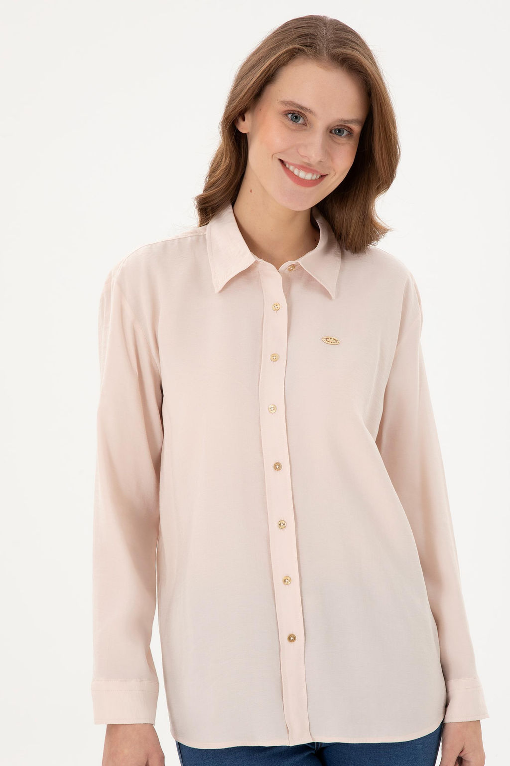 Женская рубашка с длинным рукавом Stone - U.s. polo assn фото 3