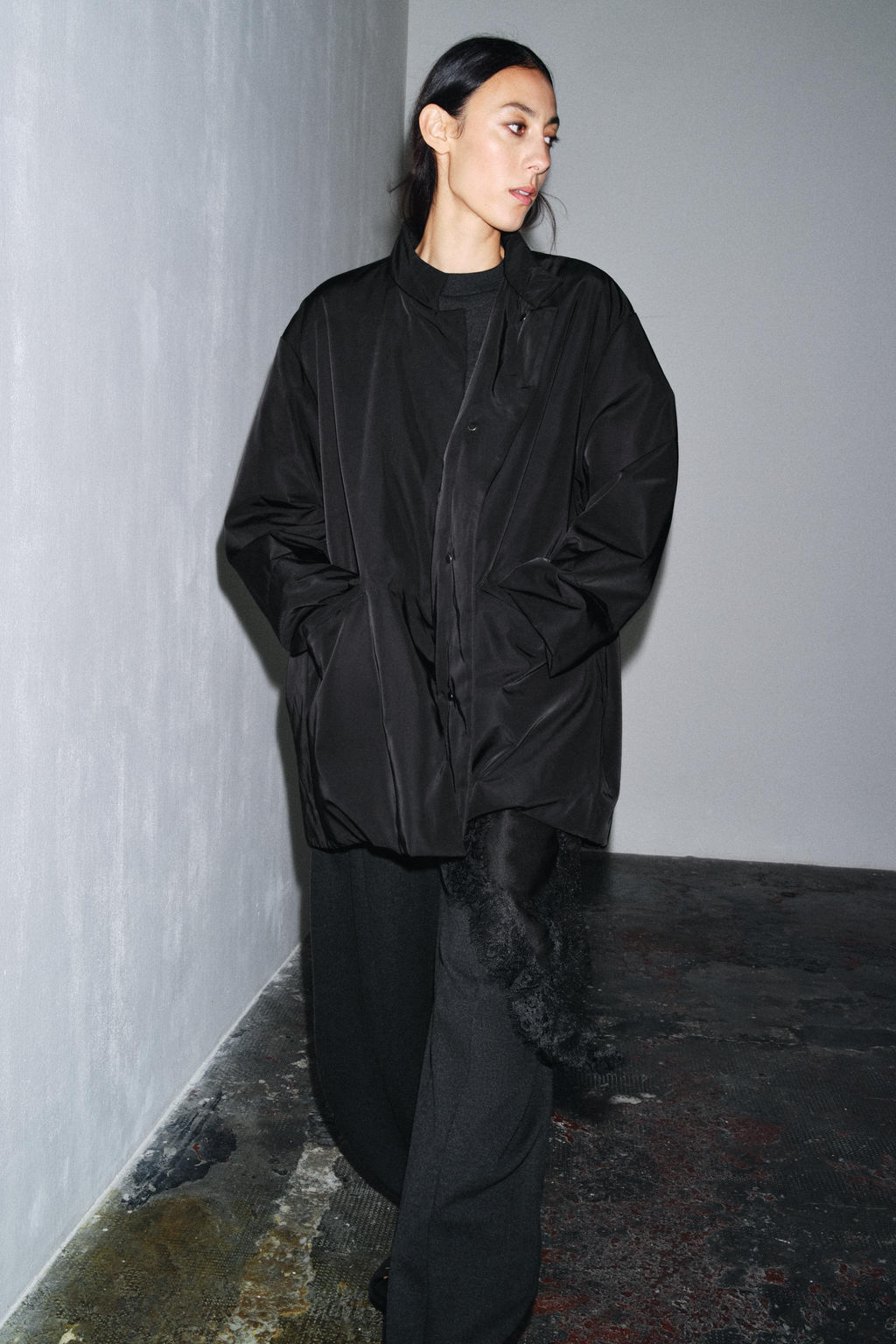OVERSIZED NYLON JACKET ZW COLLECTION