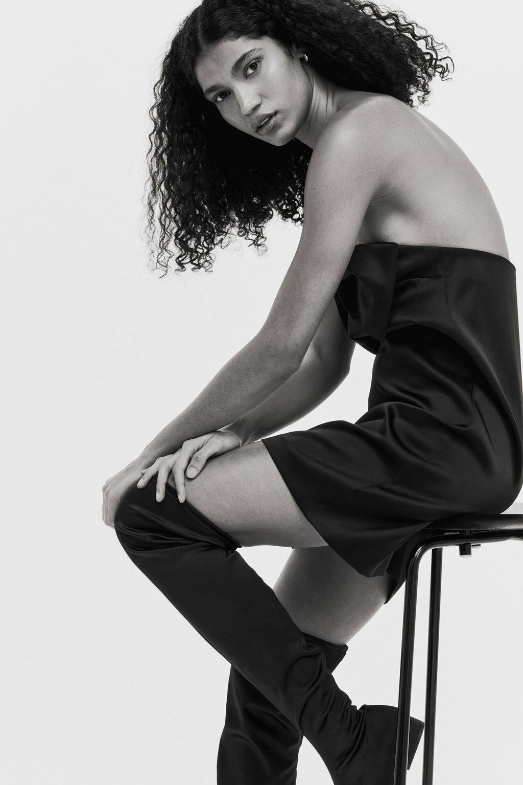 Vestido bandeau con lazo - H&m фото 5