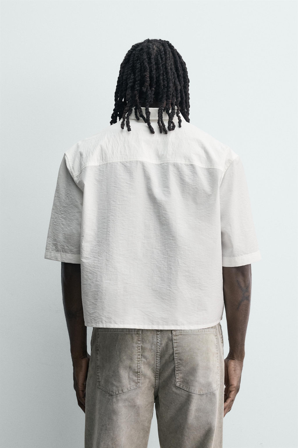 CAMISA BOXY FIT BOLSILLO / Blanco - Zara фото 3