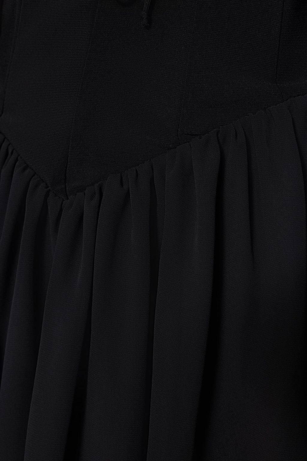 TRENDYOLMILLA Bridal Ekru A-Kesim Astarl? Volanl? Dokuma Sifon K?sa Dugun/Nikah S?k Abiye Elbise TPRSS23EL00096 фото 12