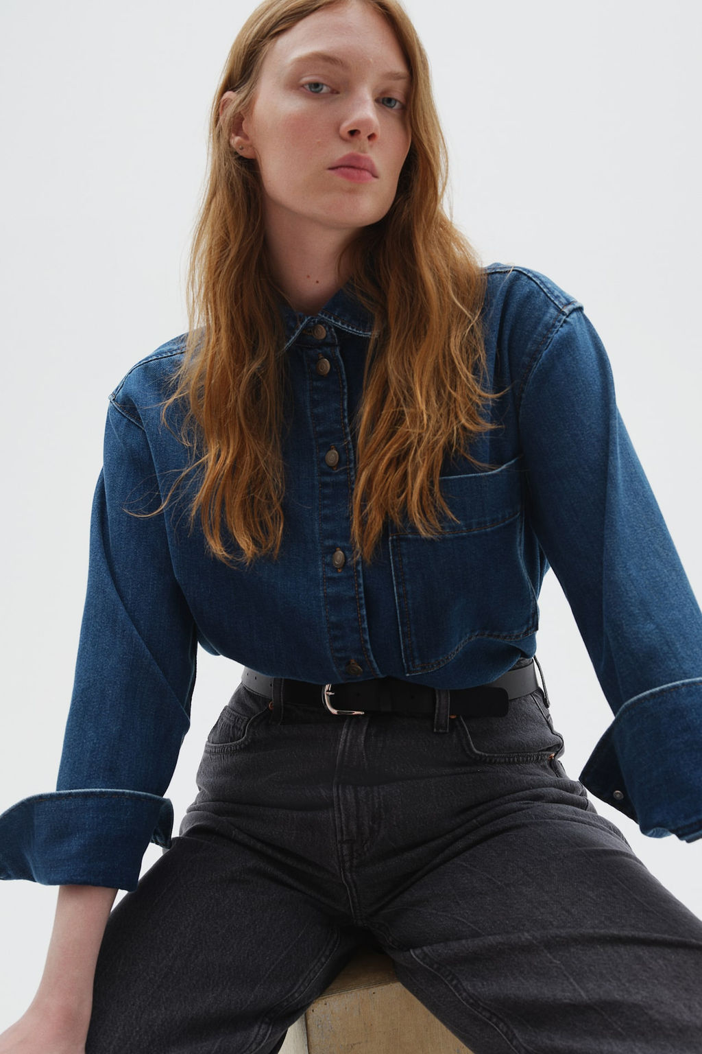 Curvy Fit Baggy High Jeans - H&m фото 3