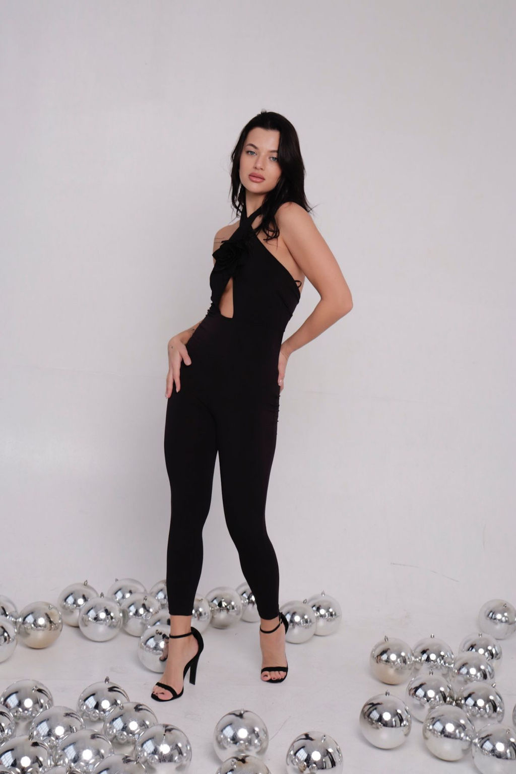 Комбинезон вечерний чёрный - Martichelli фото 7