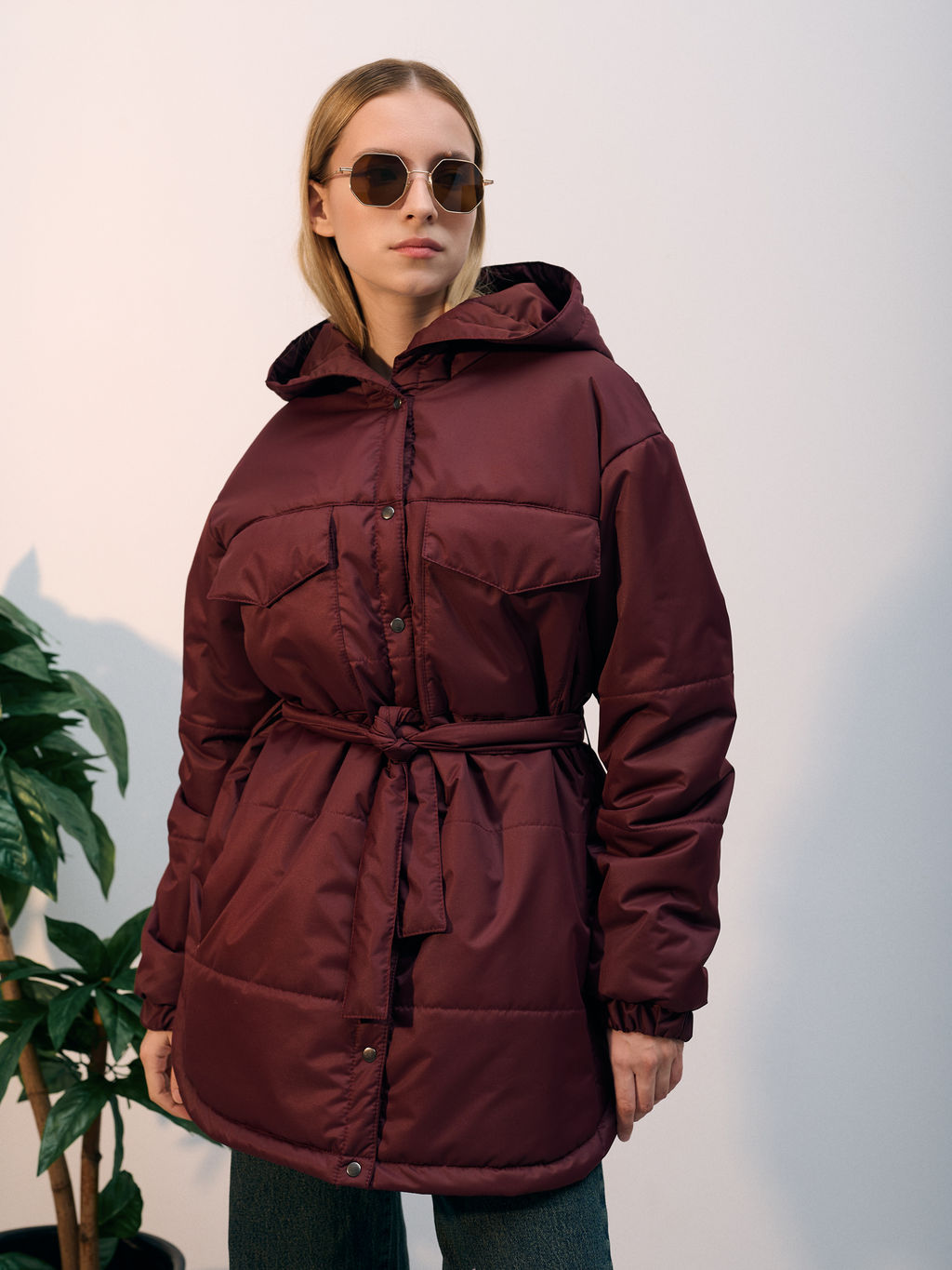 Куртка зимняя "Эмми" бордо