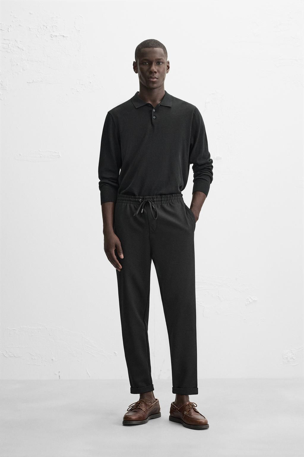 EASY CARE JOGGER WAIST TROUSERS - Zara фото 10
