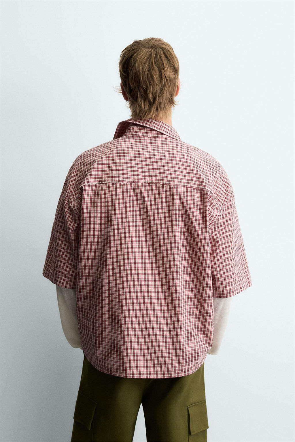 RELAXED FIT CHECK SHIRT - Zara фото 3