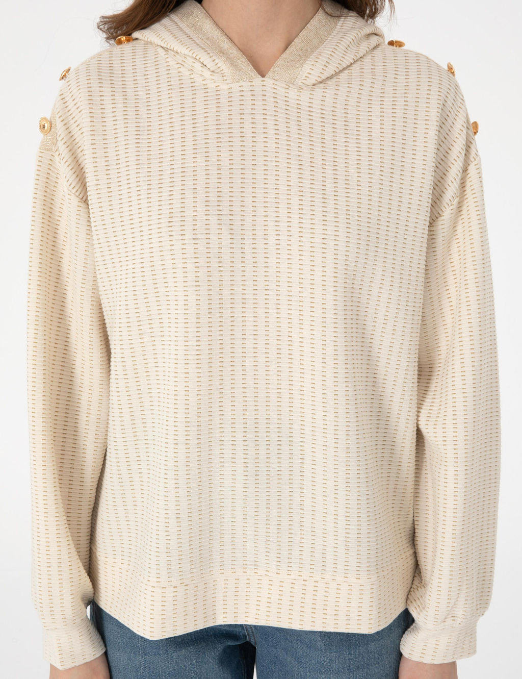 Krem Comfort Fit Sweatshirt - Pierre cardin фото 6