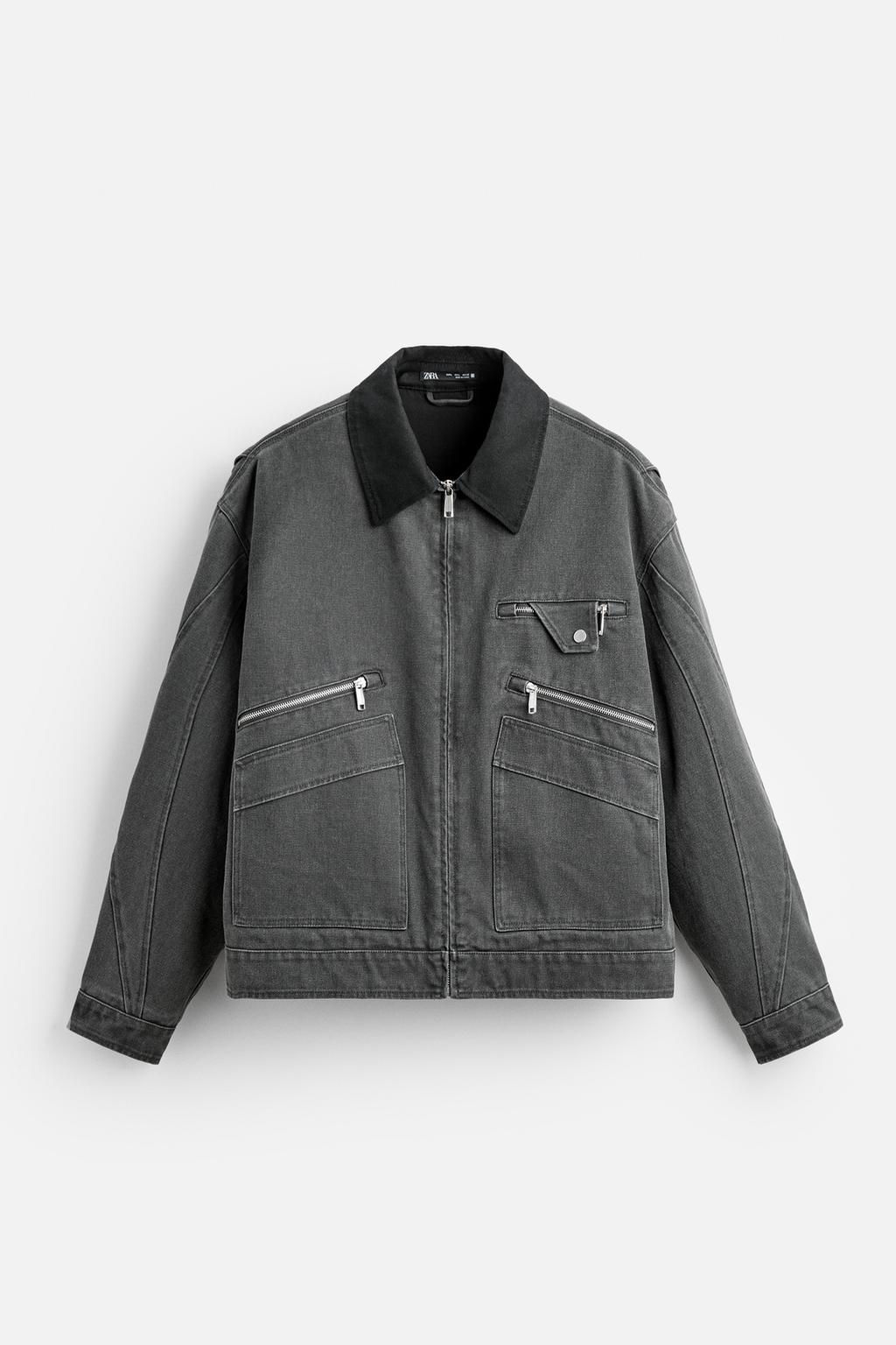 JACKET WITH CONTRAST COLLAR - Zara фото 7