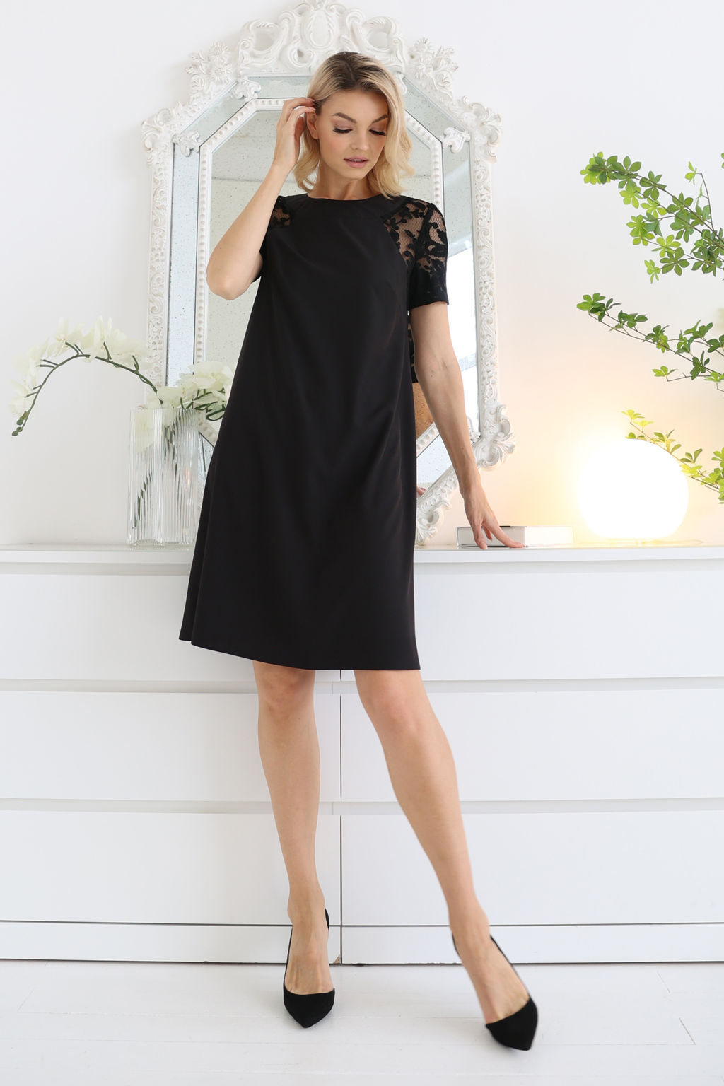 Платье с рукавами из кружева - Looklikecat фото 3