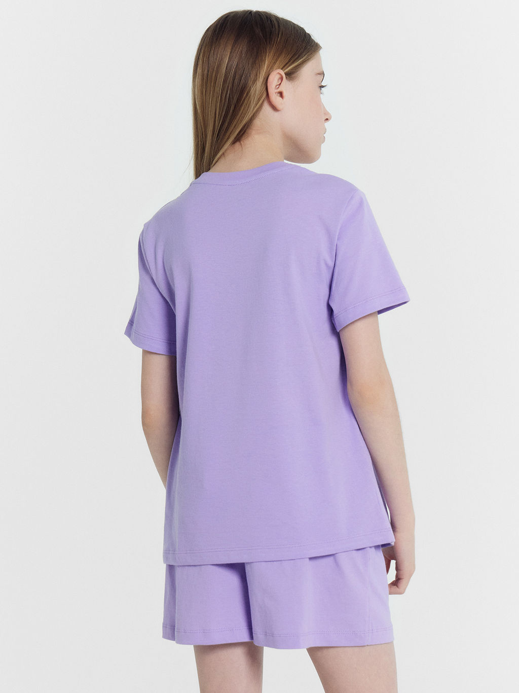 Футболка для девочек фиолетовая с печатью - Mark formelle фото 4