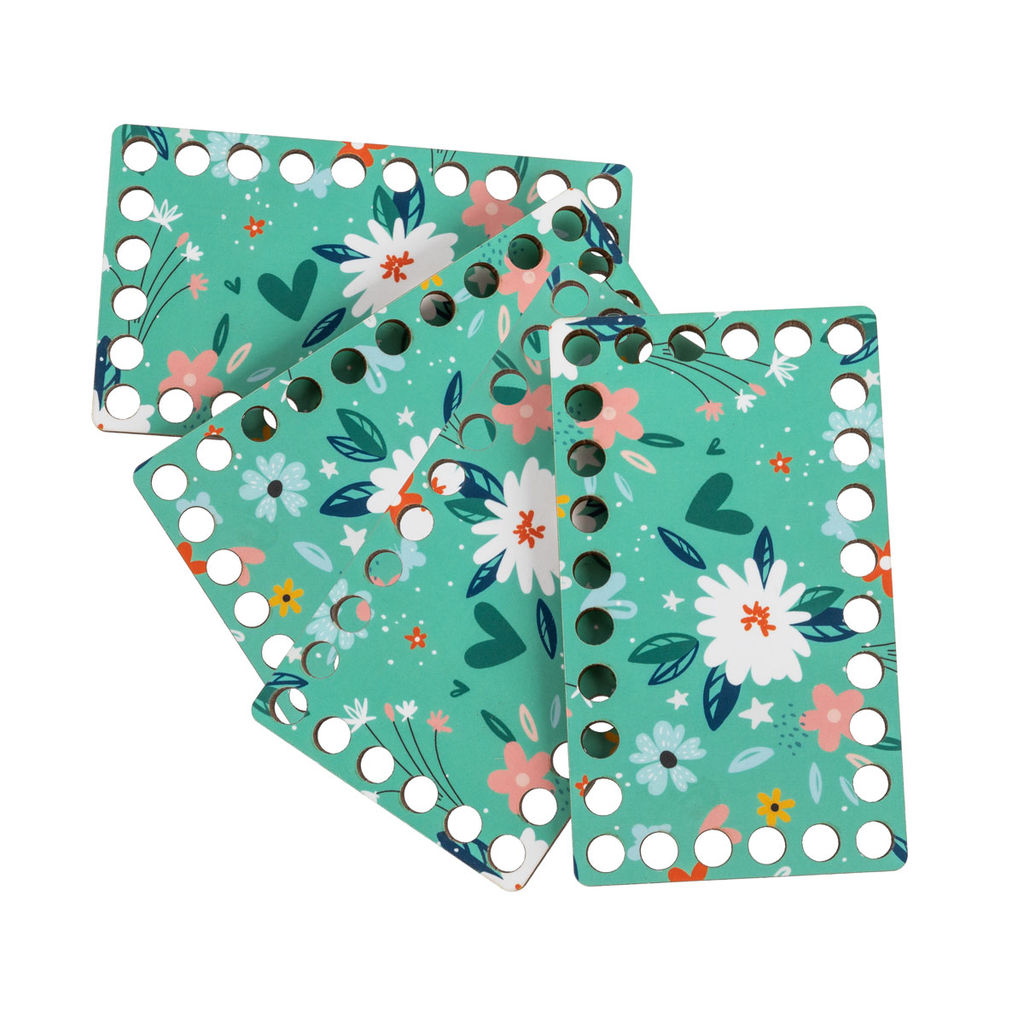 Заготовка для декорирования Love2art ДВ-04 Набор донышек для вязания Матовый фанера 12 х 7 х 0.4 см 4 шт 03 Рисунок